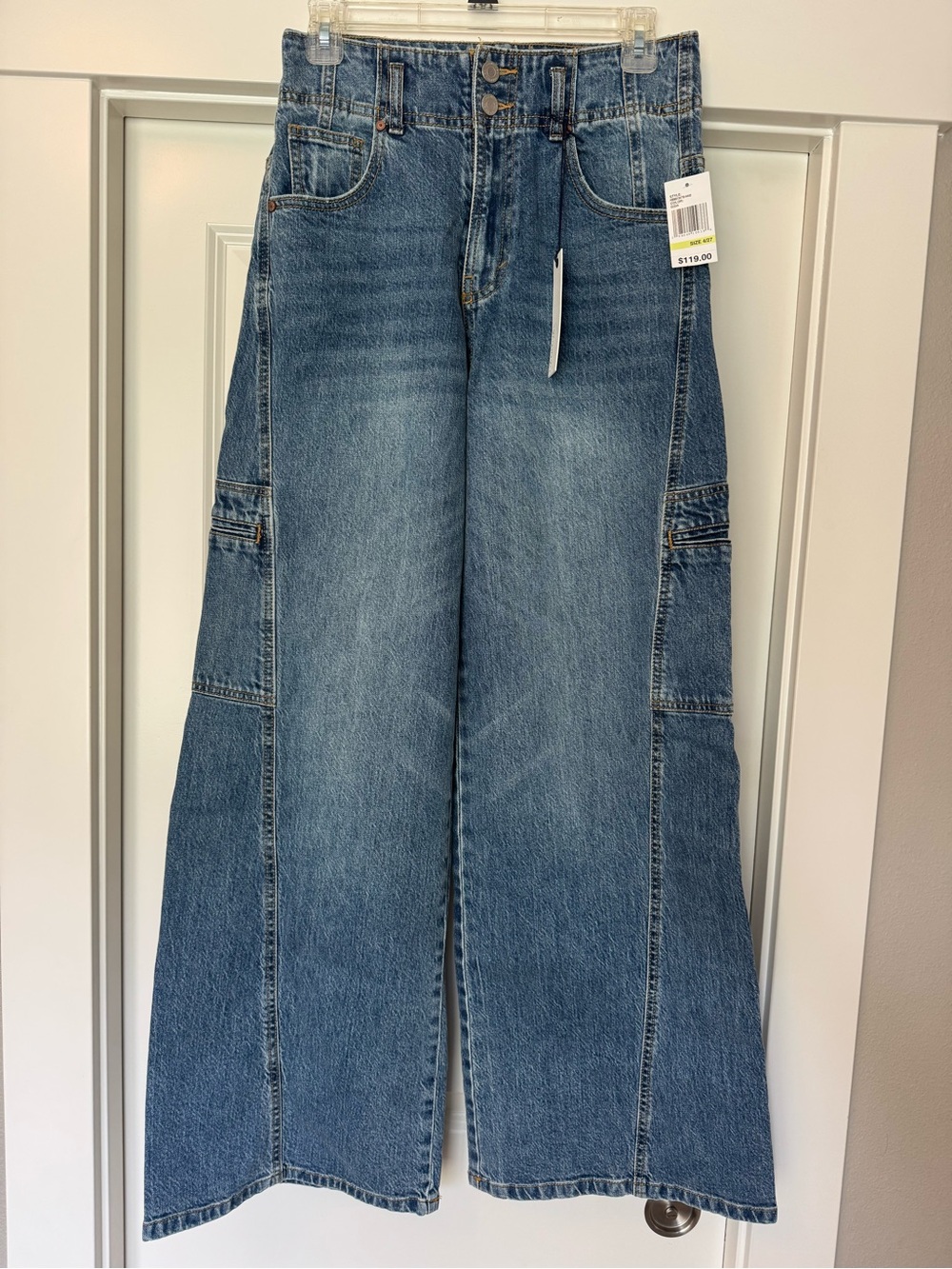 NEW Habitual ocean Blue Wide-Leg Carpenter Jeans